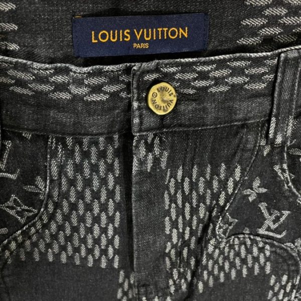 Louis Vuitton LV Patchwork Monogram Denim Pants - Image 6