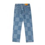 Louis Vuitton LV Blue Patchwork Denim Pants - Image 2