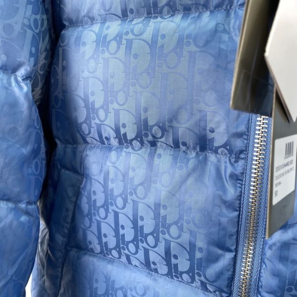 Dior Oblique Blue Puffer Jacket - Image 6