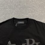 Amiri Staggered Logo Black T-Shirt - Image 5