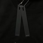 Amiri Staggered Logo Black T-Shirt - Image 7