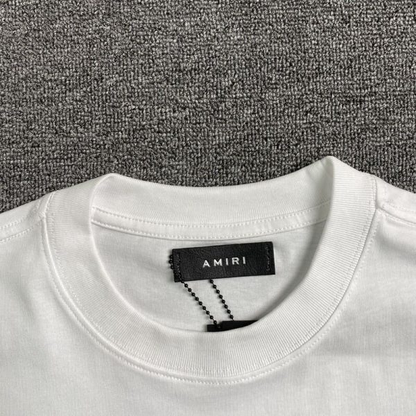 Amiri Bar Logo White/Blue T-Shirt - Image 5