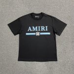 Amiri Bar Logo Black/Blue T-Shirt - Image 2