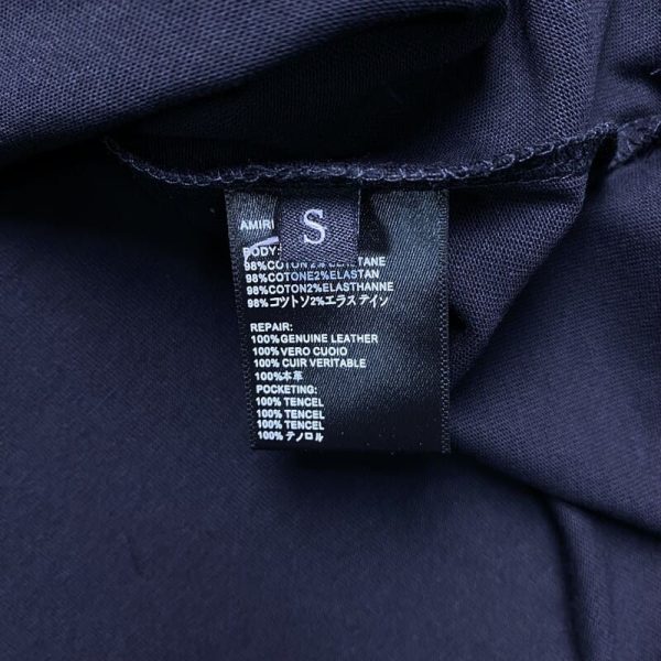 Amiri Bar Logo Black/Blue T-Shirt - Image 5