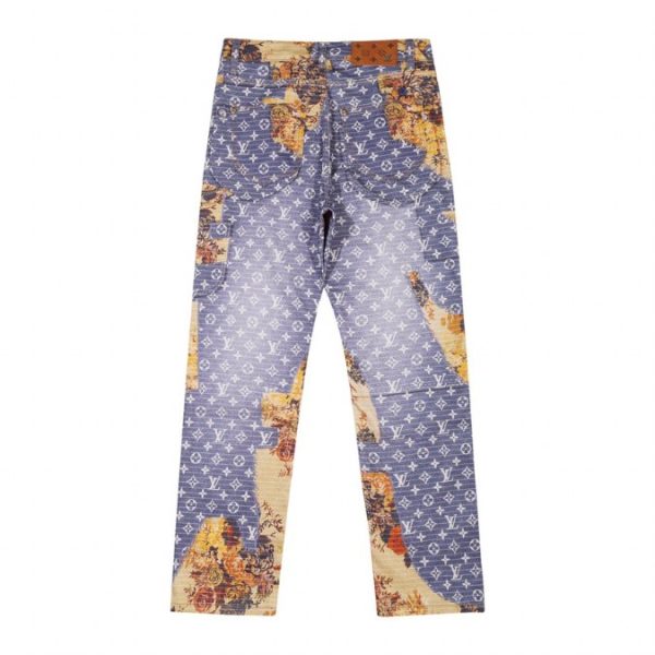 d100602_10407-1.jpg Louis Vuitton LV Floral Monogram Jeans - Image 1
