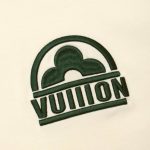 T-shirt Louis Vuitton LV Beige Green Logo - Image 3