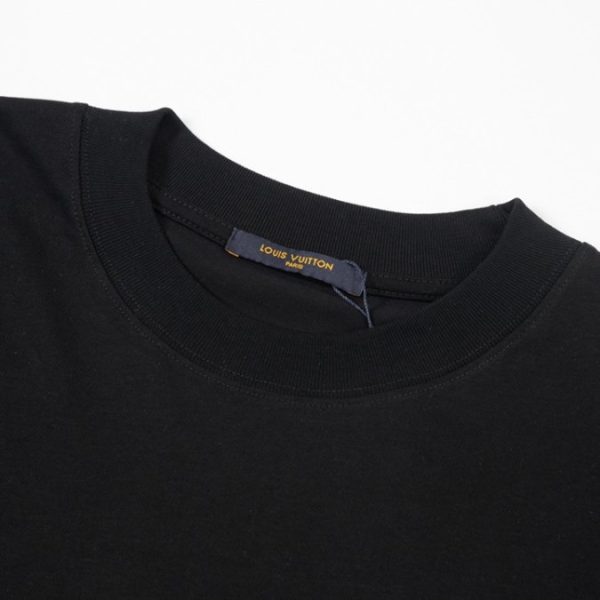 T-shirt Louis Vuitton LV Black Yellow Monogram - Image 4