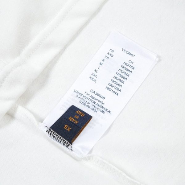 T-shirt Louis Vuitton LV White Yellow Monogram - Image 5