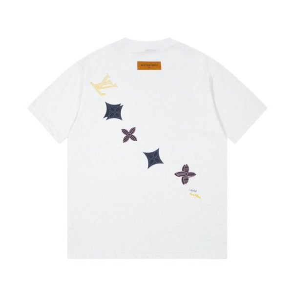 T-shirt Louis Vuitton LV White Yellow Monogram - Image 7