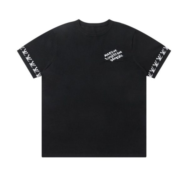 d100661_22542-1.jpg T-shirt Louis Vuitton LV Black Sleeve Monogram - Image 1