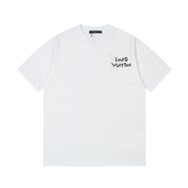 T-shirt Louis Vuitton LV White Instrument Graphic - Image 1
