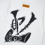T-shirt Louis Vuitton LV White Instrument Graphic - Image 3
