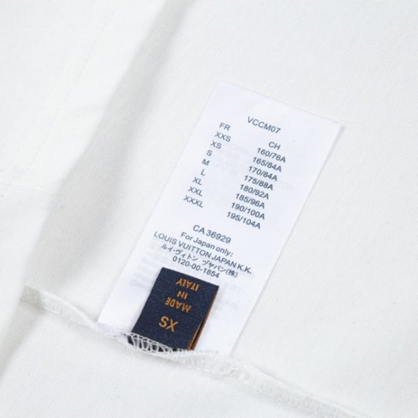 T-shirt Louis Vuitton LV White Instrument Graphic - Image 4