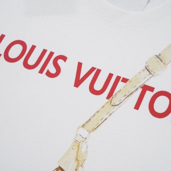 T-shirt Louis Vuitton LV White Bag Print - Image 4