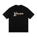 T-shirt Louis Vuitton LV Black LVovers Design