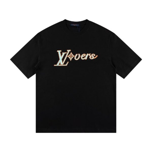 d100692_22528-1.jpg T-shirt Louis Vuitton LV Black LVovers Design - Image 1