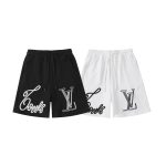 Shorts Louis Vuitton LV Black Script Embroidery