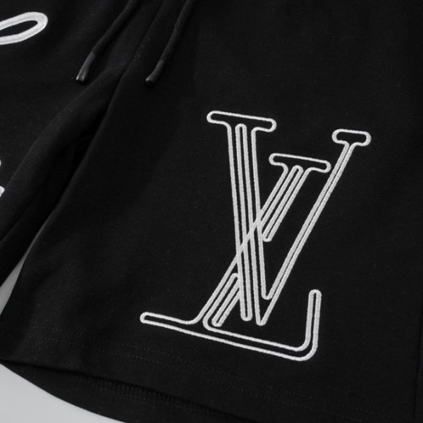 Shorts Louis Vuitton LV Black Script Embroidery - Image 4