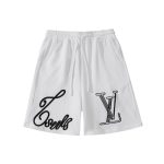 Shorts Louis Vuitton LV White Script Embroidery