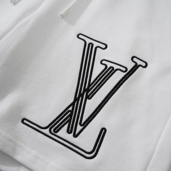 Shorts Louis Vuitton LV White Script Embroidery - Image 4
