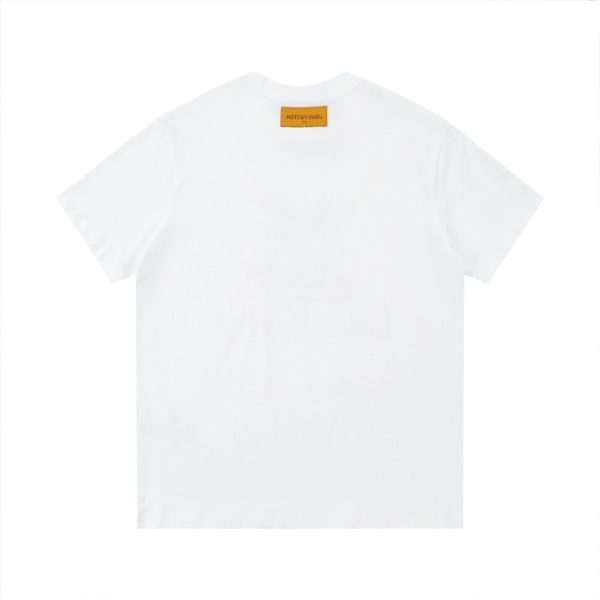 T-shirt Louis Vuitton LV White Graphic Logo - Image 2