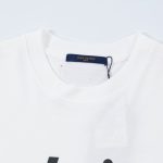 T-shirt Louis Vuitton LV White Graphic Logo - Image 4