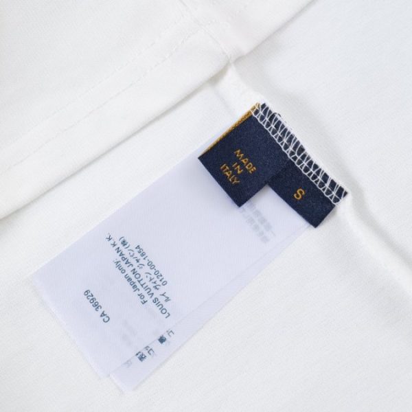 T-shirt Louis Vuitton LV White Graphic Logo - Image 6
