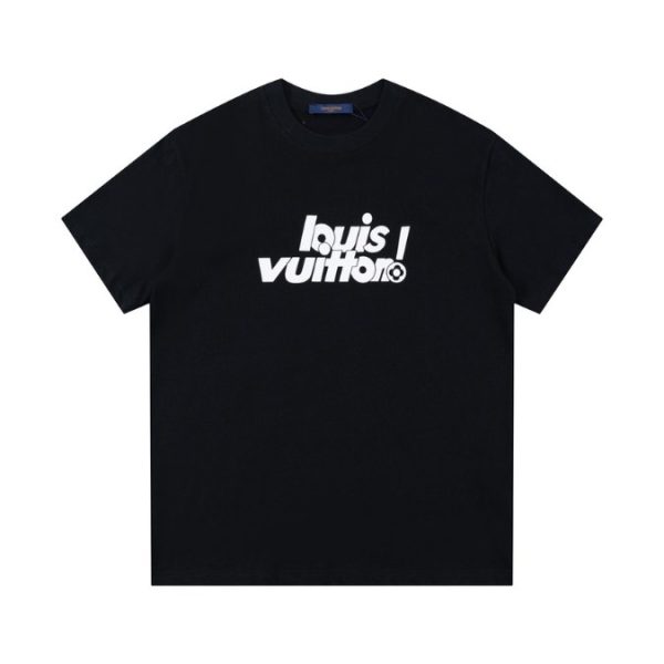 d100738_22513-1.jpg T-shirt Louis Vuitton LV Black Graphic Logo - Image 1