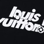 T-shirt Louis Vuitton LV Black Graphic Logo - Image 3
