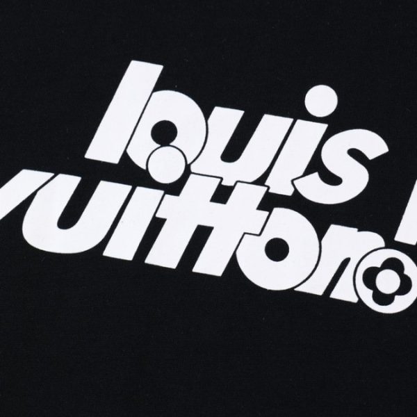 T-shirt Louis Vuitton LV Black Graphic Logo - Image 3