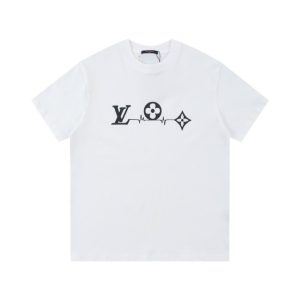 T-shirt Louis Vuitton LV White Monogram Pulse