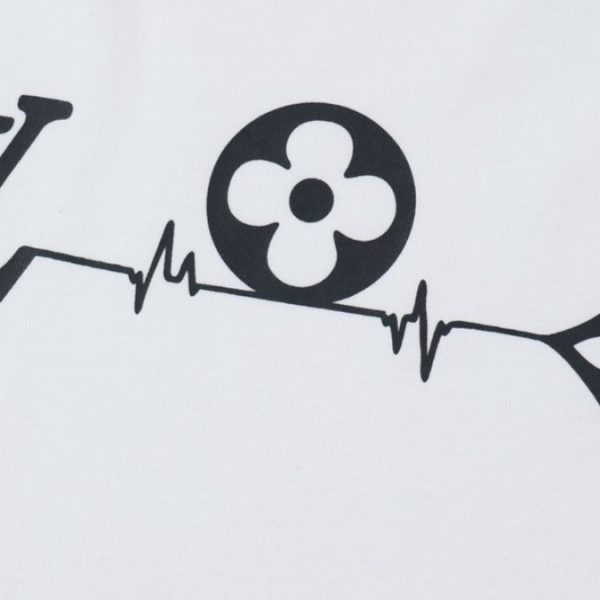 T-shirt Louis Vuitton LV White Monogram Pulse - Image 4