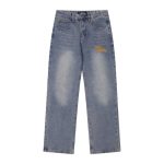 Jeans Louis Vuitton LV Light Wash Embroidered