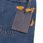 Jeans Louis Vuitton LV Blue Embroidered Logo - Image 3