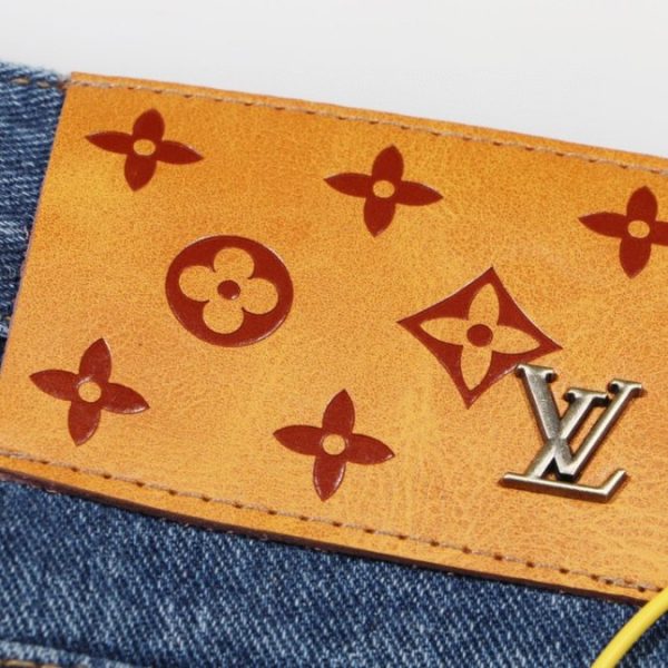 Jeans Louis Vuitton LV Blue Embroidered Logo - Image 6