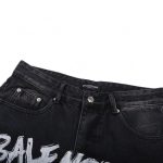 Jeans Balenciaga Paris Black Graphic Logo - Image 4