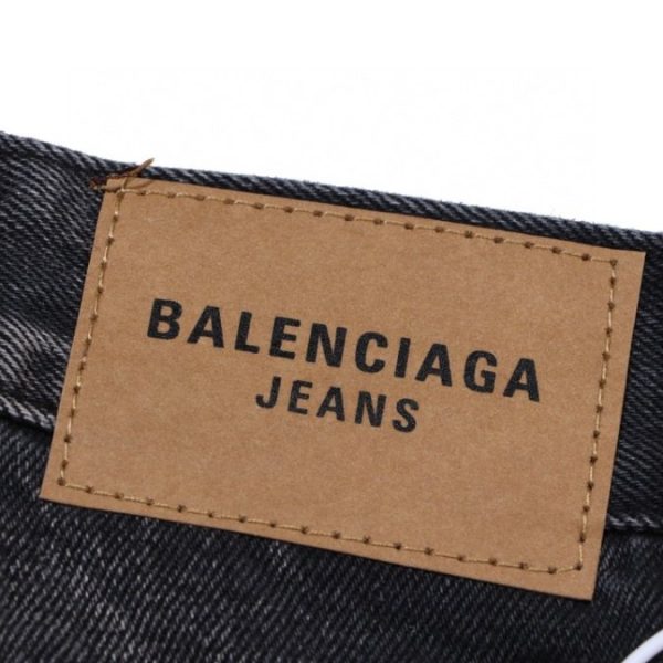 Jeans Balenciaga Paris Black Graphic Logo - Image 5