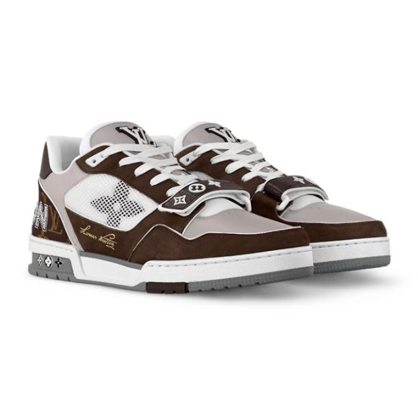 Louis Vuitton Trainer Brown Monogram Mesh - Image 2