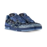 Louis Vuitton Trainer Monogram Denim Blue - Image 2