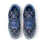 Louis Vuitton Trainer Monogram Denim Blue - Image 3