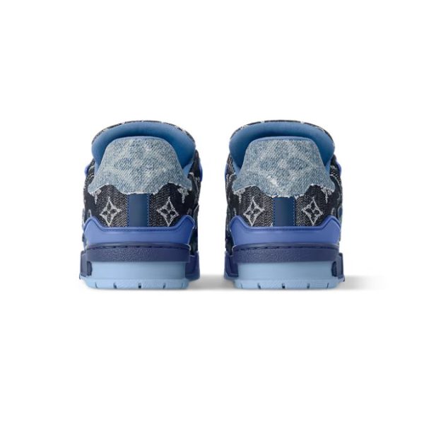 Louis Vuitton Trainer Monogram Denim Blue - Image 4