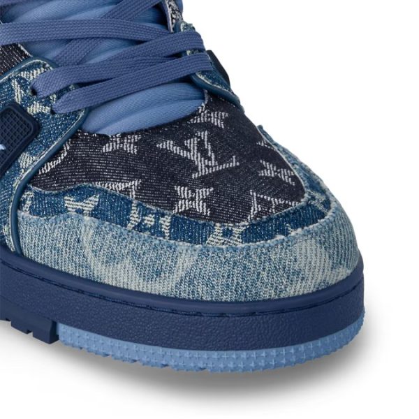 Louis Vuitton Trainer Monogram Denim Blue - Image 5