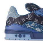 Louis Vuitton Trainer Monogram Denim Blue - Image 6