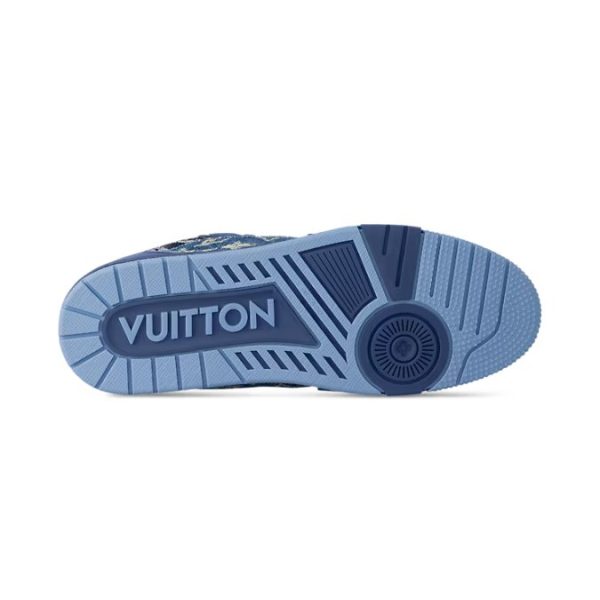 Louis Vuitton Trainer Monogram Denim Blue - Image 7