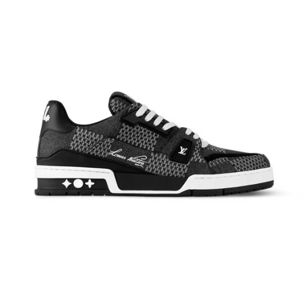 d101044_11081-1.jpg Louis Vuitton Trainer Plaid Black White - Image 1