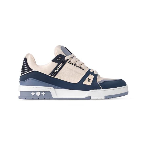 d101091_11073-1.jpg Louis Vuitton Trainer Navy Beige Mesh - Image 1