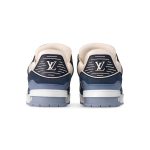 Louis Vuitton Trainer Navy Beige Mesh - Image 4