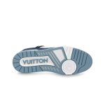 Louis Vuitton Trainer Navy Beige Mesh - Image 6
