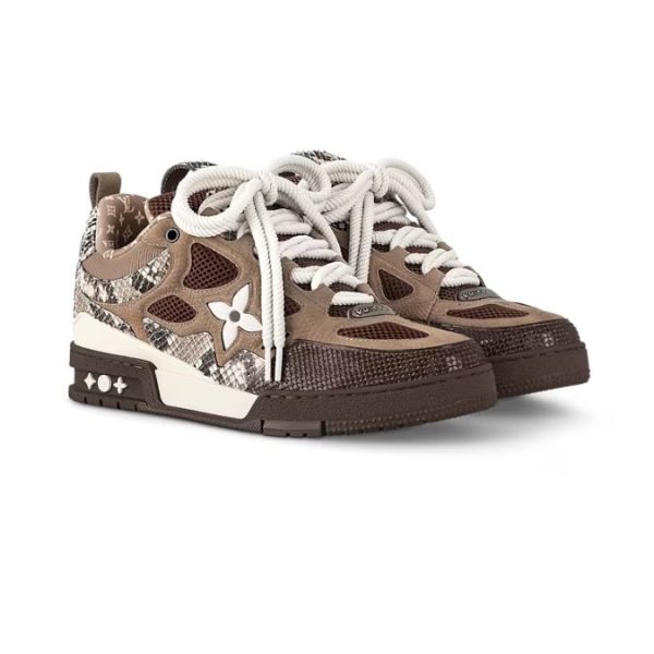 Louis Vuitton Skate Brown Snakeskin Monogram - Image 8