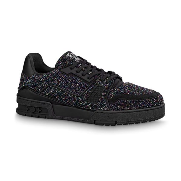 d101232_10947-1.jpg Louis Vuitton Trainer Black Multicolor Rhinestone - Image 1